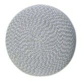 Bayley - Versatile Round Braided Pouf by Couch.com