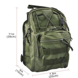 JupiterGear Tactical Military Sling Backpack Shoulder Bag Molle Outdoor Daypack Backpack with Adjustable Strap