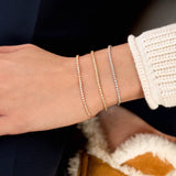 Mini Diamond Tennis Bracelet 14K by By Adina Eden