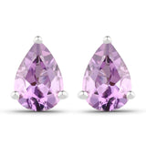 1.25 ct. Genuine Amethyst .925 Sterling Silver Earrings