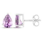 1.25 ct. Genuine Amethyst .925 Sterling Silver Earrings