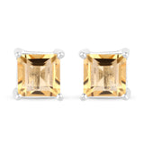 1.21 Carat Genuine Citrine .925 Sterling Silver Earrings