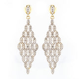 0.64 Carat Genuine Diamond .925 Sterling Silver Earrings