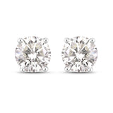 0.50 ct Genuine White Diamond 14K White Gold Earrings