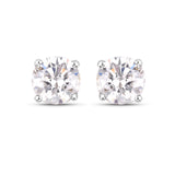 0.54 ct. Genuine White Diamond 14K White Gold Earrings