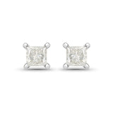 0.51 ct. Genuine White Diamond 14K White Gold Earrings