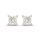 0.53 ct Genuine White Diamond 14K White Gold Earrings