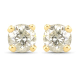 0.92 ct. Genuine LB Diamond 14K Yellow Gold Earrings For women