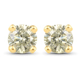 0.92 ct. LB Diamond 14K Yellow Gold Earrings