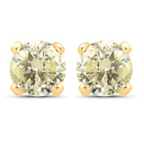 1.02 ct LB Diamond 14K Yellow Gold Earrings