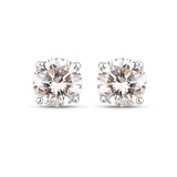 0.50 ct Genuine White Diamond 14K White Gold Earrings