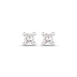 0.06 ct Genuine White Diamond 14K White Gold Earring