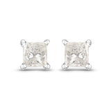 0.53 ct Genuine White Diamond 14K White Gold Earrings