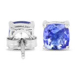 1.10 ct. Tanzanite 14K White Gold Earrings
