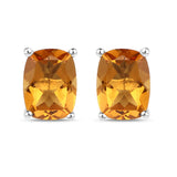 2.60 Carat Genuine Citrine .925 Sterling Silver Earrings