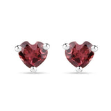 0.30 Carat Genuine Rhodolite .925 Sterling Silver Earrings