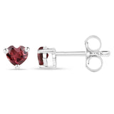 0.30 Carat Genuine Rhodolite .925 Sterling Silver Earrings