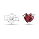 0.30 Carat Genuine Rhodolite .925 Sterling Silver Earrings