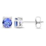 0.74 ct. Tanzanite 14K White Gold Earrings