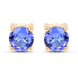 0.74 ct. Tanzanite 14K Yellow Gold Earrings