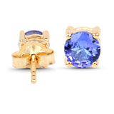 0.74 ct. Tanzanite 14K Yellow Gold Earrings