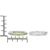 1.68 Carat Genuine Peridot .925 Sterling Silver Earrings