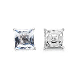 5.10 Carat Genuine White Topaz .925 Sterling Silver Earrings
