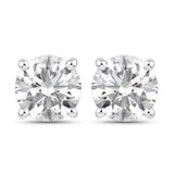0.68 Carat Genuine Lab Grown Diamond 14K White Gold Earrings