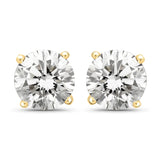 0.68 Carat Genuine Lab Grown Diamond 14K Yellow Gold Earrings