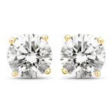 1.00 Carat Genuine Lab Grown Diamond 14K Yellow Gold Earrings