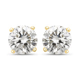 0.34 Carat Genuine Lab Grown Diamond 14K Yellow Gold Earrings
