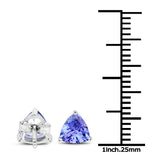 1.50 ct. Tanzanite 14K White Gold Earrings