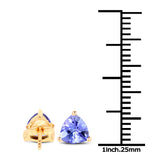 1.50 ct. Tanzanite 14K Yellow Gold Earrings