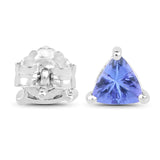 1.50 ct Genuine Tanzanite .925 Sterling Silver Earrings