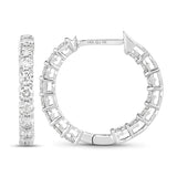 2.04 Carat Genuine Lab Grown Diamond 14K White Gold Earrings