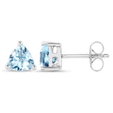 0.96 ct. Genuine Blue Topaz .925 Sterling Silver Earrings
