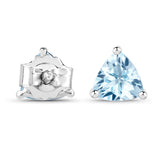 0.96 ct. Genuine Blue Topaz .925 Sterling Silver Earrings