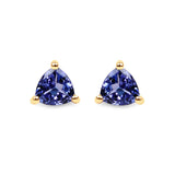 0.50 Carat Genuine Tanzanite 14K Yellow Gold Earrings