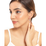 0.88 ct. Genuine Tanzanite 14K White Gold Earrings