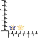 0.60 ct. Genuine Tanzanite .925 Sterling Silver Earrings