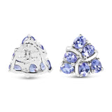 2.04 ct. Genuine Tanzanite .925 Sterling Silver EarRing for womens