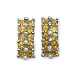 1.40 Carat Genuine Citrine .925 Sterling Silver Earrings