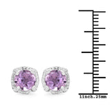 1.46 ct. Amethyst .925 Sterling Silver Earrings