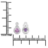1.46 ct. Amethyst .925 Sterling Silver Earrings