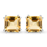 9.24 Carat Genuine Citrine .925 Sterling Silver Earrings