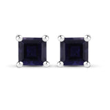 0.54 Carat Genuine Iolite .925 Sterling Silver Earrings