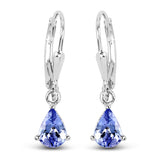 1.30 ct Tanzanite .925 Sterling Silver Earrings