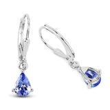 1.30 ct Tanzanite .925 Sterling Silver Earrings