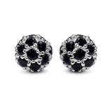 1.68 Carat Genuine Black Spinel .925 Sterling Silver Earrings
