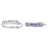 2.04 ct Genuine Tanzanite .925 Sterling Silver Earrings